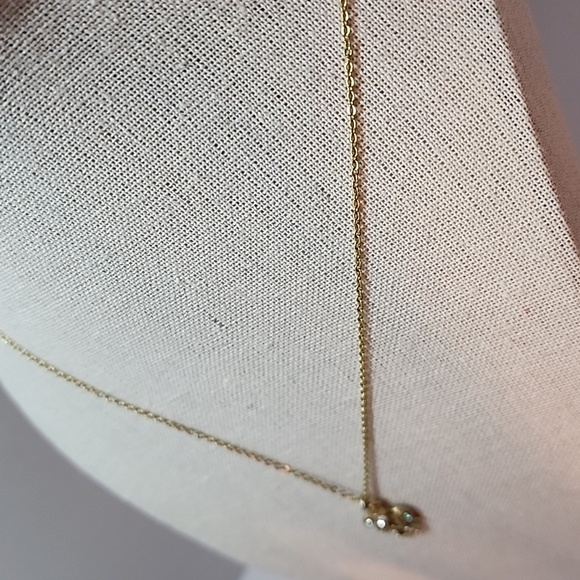 Vintage Gold Tone David Monn Angel Pendant Necklace - Picture 3 of 6